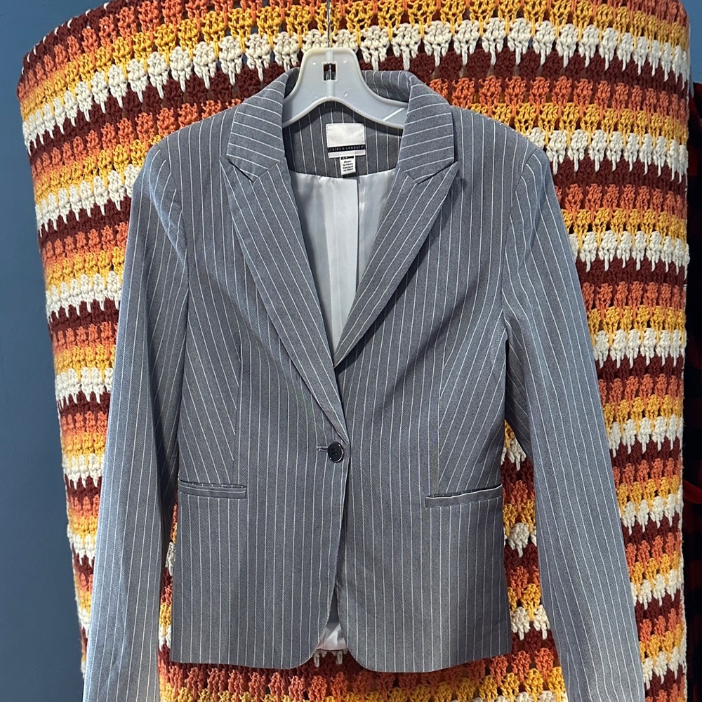 Jules & Leopold Charcoal Pinstripe Blazer